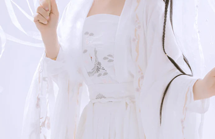 Experience the charm of the Tang Dynasty with our Qixiong Ruqun ensemble inspired by Yang Guifei, embodying a unique chapter in feminine ideals. Step into timeless elegance with this regal "Da Xiu Shan" coat, capturing historical trends with a contemporary twist.