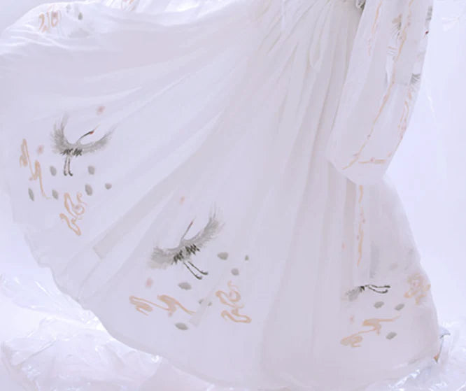 Experience the charm of the Tang Dynasty with our Qixiong Ruqun ensemble inspired by Yang Guifei, embodying a unique chapter in feminine ideals. Step into timeless elegance with this regal "Da Xiu Shan" coat, capturing historical trends with a contemporary twist.