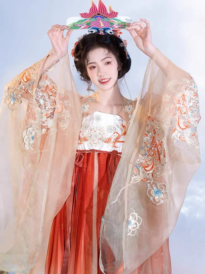 Elevate your style with Hezi Qun, Poppy – a vibrant fusion of tradition and modern allure. Embrace your look with this lively ensemble, embodying the essence of floral charm and timeless grace. Make a statement that resonates with sophistication and classic allure, inspired by the vibrant energy of the Poppy flower.