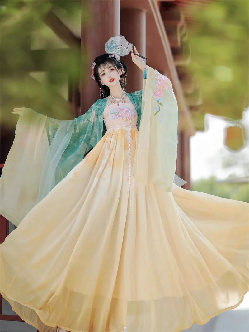 Elevate your elegance with Hezi Qun, Iris – a refined blend of tradition and modern allure. Embrace your style with this exquisite ensemble, embodying the essence of floral grace and timeless beauty. Make a statement that resonates with sophistication and classic allure, inspired by the captivating charm of the iris flower.