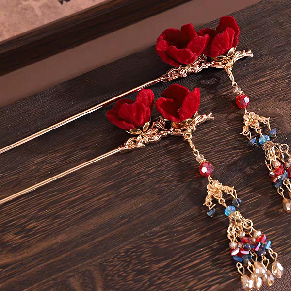 Hanfu Hair Accessories, Xiuhe Bridal Headpiece