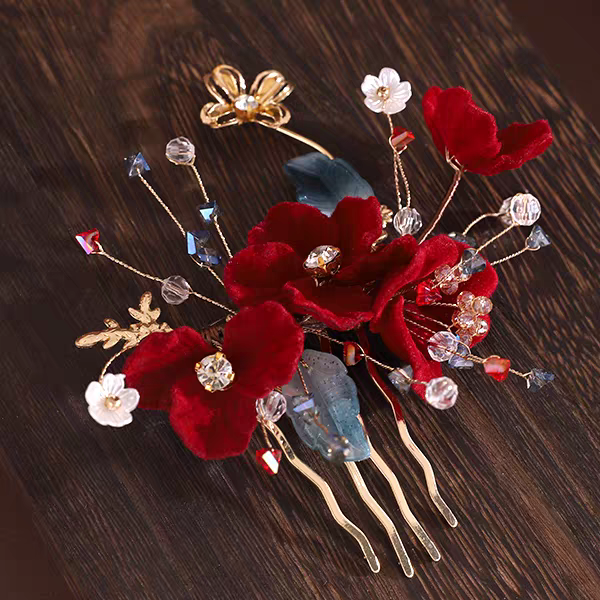 Hanfu Hair Accessories, Xiuhe Bridal Headpiece