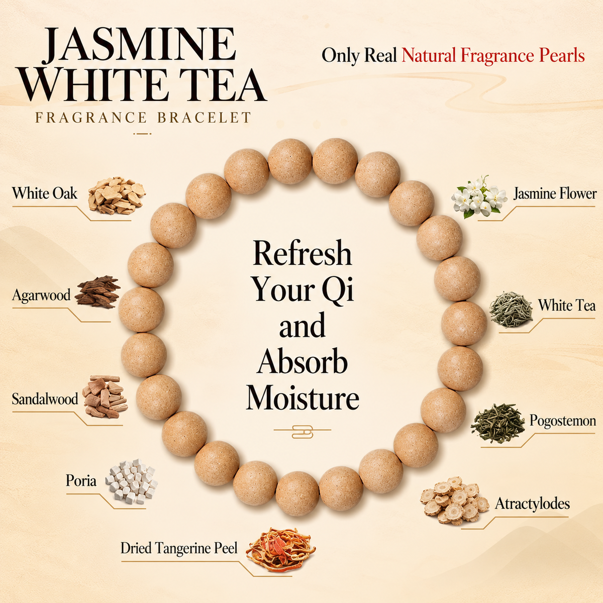 Jasmine White Tea HeXiang Bracelet