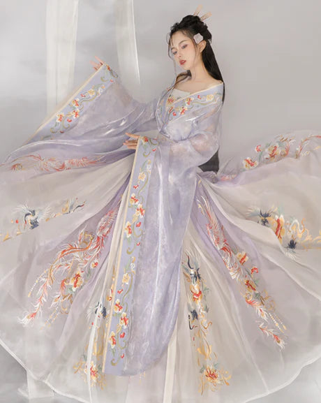 Step into ethereal beauty with the Moonlight Qiyao Ruqun from Moon Hanfu&