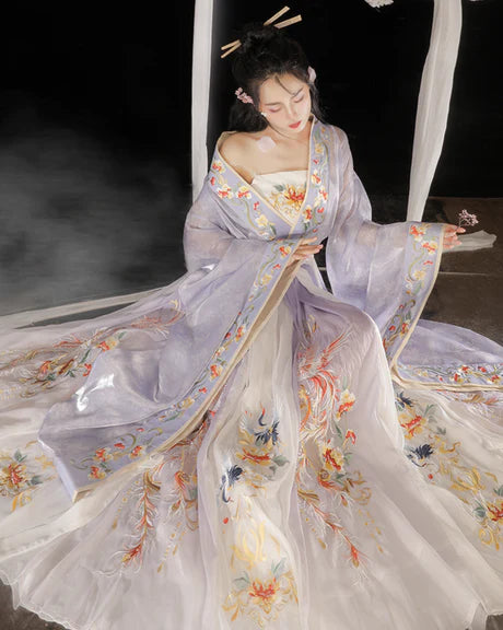 Step into ethereal beauty with the Moonlight Qiyao Ruqun from Moon Hanfu&