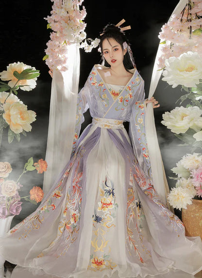 Step into ethereal beauty with the Moonlight Qiyao Ruqun from Moon Hanfu&