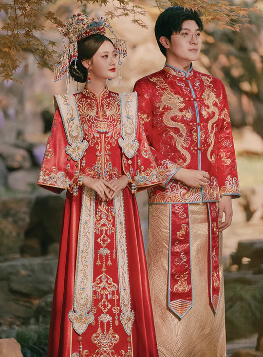 Illuminate your bridal ensemble with the ethereal allure of Moon Hanfu&