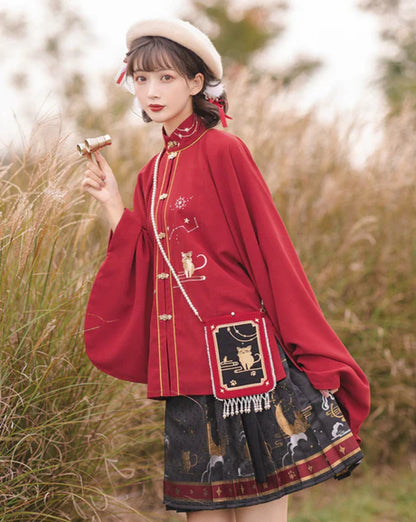 Luminescent Loise Modern Hanfu Ensemble - Timeless Elegance Revived. Illuminate your style with Loise, a radiant fusion of modern sophistication and ancient charm. Immerse yourself in the revived elegance of our Modern Hanfu collection, capturing the essence of tradition with a contemporary touch.