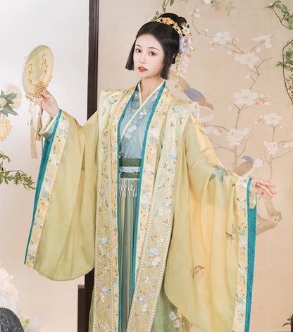 Discover the elegance of the Qiyao Ruqun with Brilliant Solace, a captivating ensemble that seamlessly blends tradition and contemporary allure. Immerse yourself in the radiant charm of this attire, reflecting a brilliant and tranquil style that evokes a sense of solace.