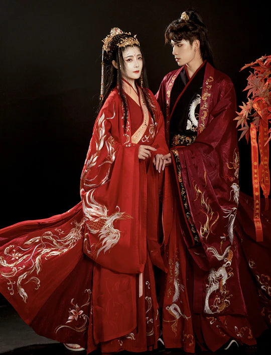 Elevate your wedding day with the Imperial Legacy Groom Outfit—an exquisite blend of tradition and sophistication. Embrace the regal charm of this attire inspired by the Six Dynasties, exuding timeless elegance and cultural richness. Make a statement that transcends eras with the Imperial Legacy Groom Outfit, exclusively at Moon Hanfu