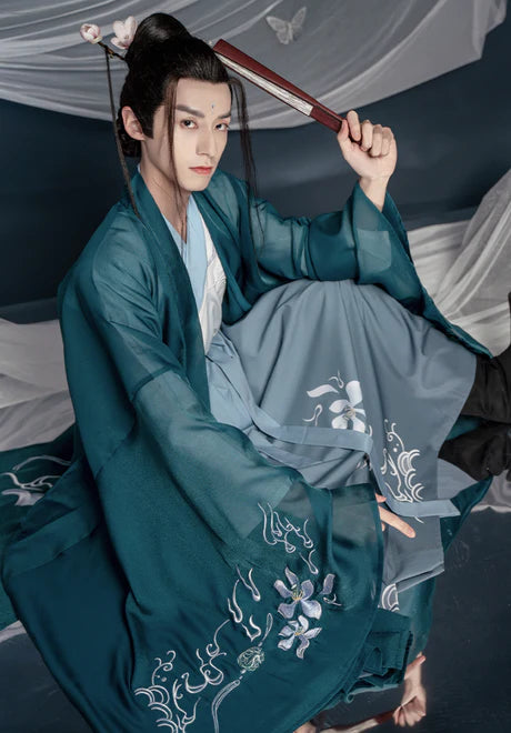 Elevate your style with the Stylish Samuel Jiaoling Ruqun, a sophisticated addition to Moon Hanfu&