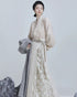 Grace Modern Hanfu Ensemble - Timeless Elegance Revived. Embark on a journey of elegance with Paige, a modern interpretation of traditional beauty. Our Modern Hanfu collection invites you to embrace the allure of the past with a contemporary touch, creating a harmonious blend of sophistication and tradition.