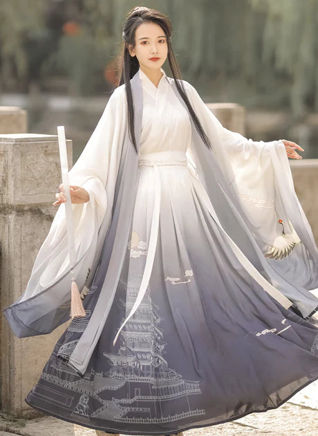 Step into elegance with the Exquisite Pinia Jiaoling Ruqun, a captivating addition to Moon Hanfu&