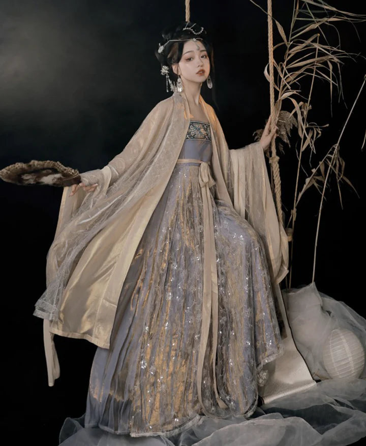 Immerse yourself in the ethereal charm of the Hezi Qun, embodied in the Misty Elliott ensemble. This captivating attire seamlessly blends tradition with a touch of contemporary allure. Step into the misty allure of this outfit, embracing a stylish and elusive flair that adds a touch of mystique to your wardrobe.