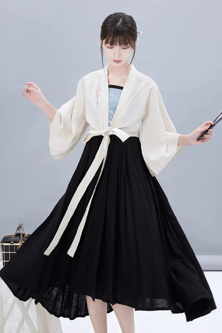 Redefine elegance with our Modern Hanfu, Christine—a perfect synergy of tradition and contemporary allure. Embrace the grace of Christine as this ensemble seamlessly weaves cultural heritage into modern fashion. Elevate your style with this chic and sophisticated Hanfu, making a statement that transcends time with its timeless appeal.