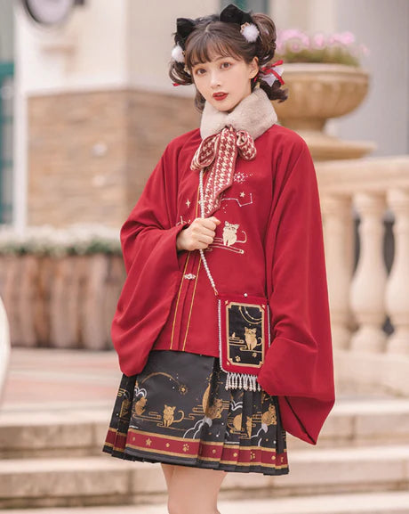 Luminescent Loise Modern Hanfu Ensemble - Timeless Elegance Revived. Illuminate your style with Loise, a radiant fusion of modern sophistication and ancient charm. Immerse yourself in the revived elegance of our Modern Hanfu collection, capturing the essence of tradition with a contemporary touch.