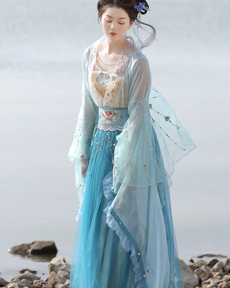 Immerse yourself in the ethereal beauty of Moon Hanfu&