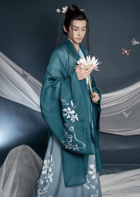 Elevate your style with the Stylish Samuel Jiaoling Ruqun, a sophisticated addition to Moon Hanfu&