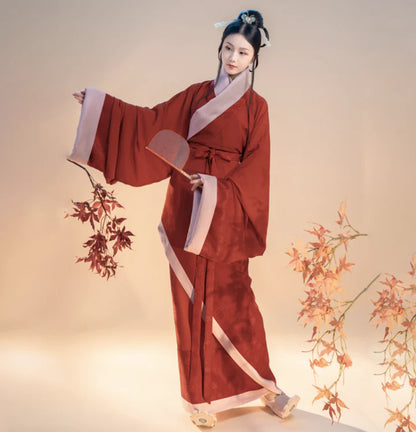 Immerse yourself in the timeless allure of Qu Ju Shenyi or Qu Ju Pao from Moon Hanfu&