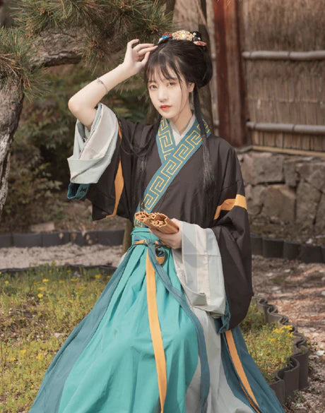 Express your unique style with Zanet Jiaoling Ruqun from Moon Hanfu&