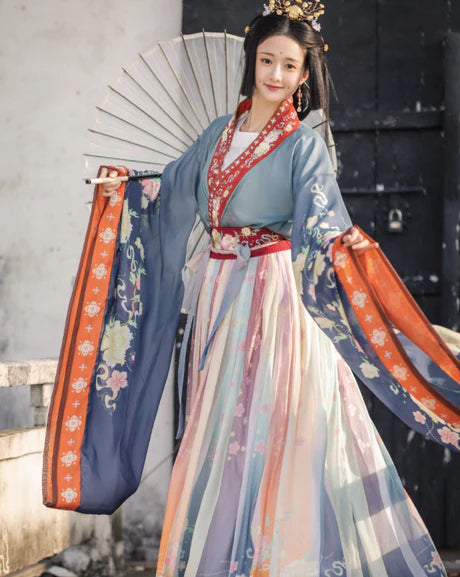 Embark on a mystical journey with the Hellen Qiyao Ruqun from Moon Hanfu&