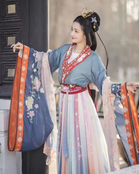 Embark on a mystical journey with the Hellen Qiyao Ruqun from Moon Hanfu&