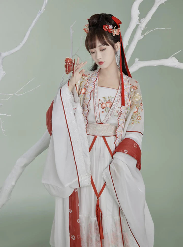 Elevate your style with the Qiyao Ruqun, beautifully manifested in the Gracious Flair ensemble. This captivating attire seamlessly blends tradition with modern charm. Immerse yourself in the sophisticated allure of this outfit, embodying a gracious and stylish flair that adds a touch of timeless elegance to your wardrobe.