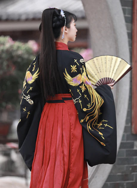 Step into the timeless allure of Radiant Maize Qiyao Ruqun from Moon Hanfu&