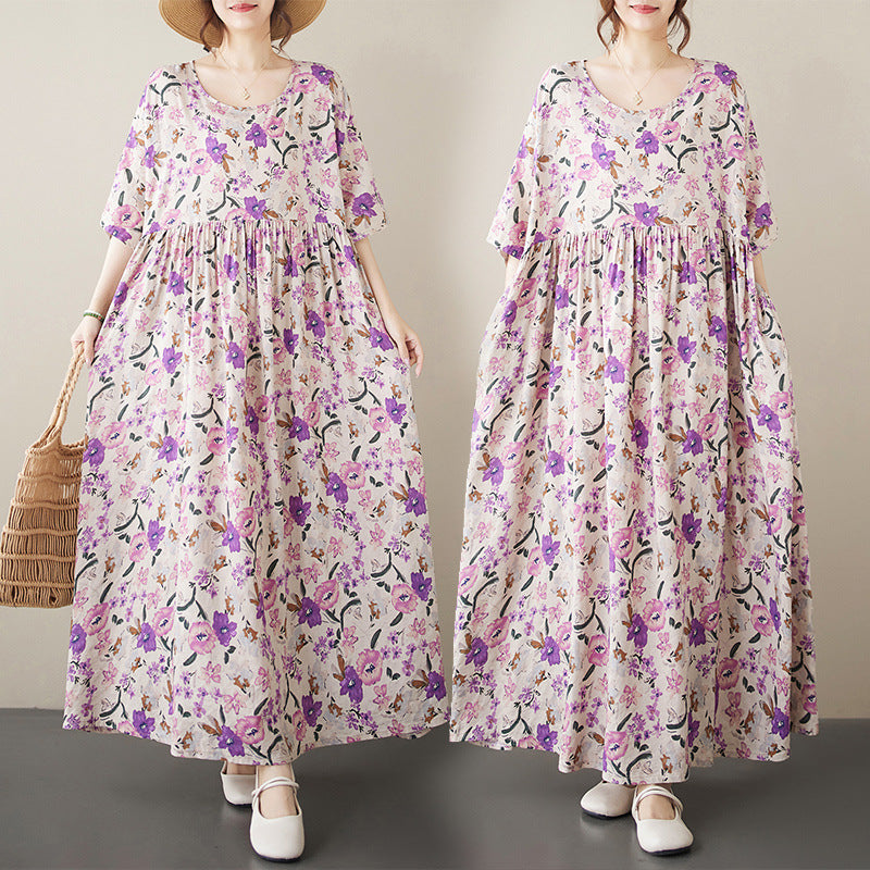 Loose-fitting dress A-line