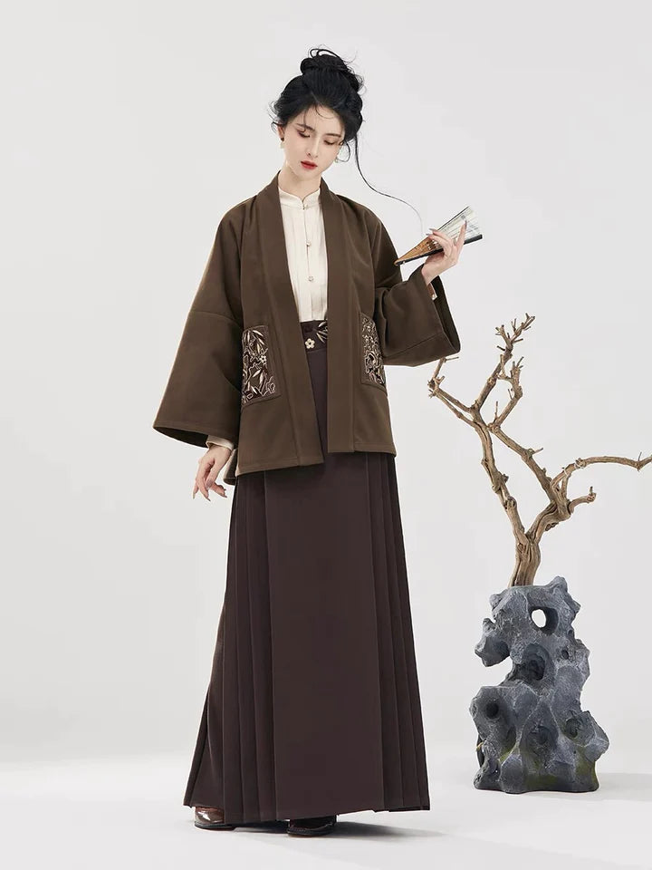 Discover contemporary elegance with our Modern Hanfu, Ara—an exquisite fusion of tradition and trend. Embrace the allure of cultural chic as Ara captures the essence of modern style within the rich tapestry of traditional Hanfu. Elevate your fashion with this sophisticated ensemble, seamlessly bridging the past and present for a uniquely captivating look