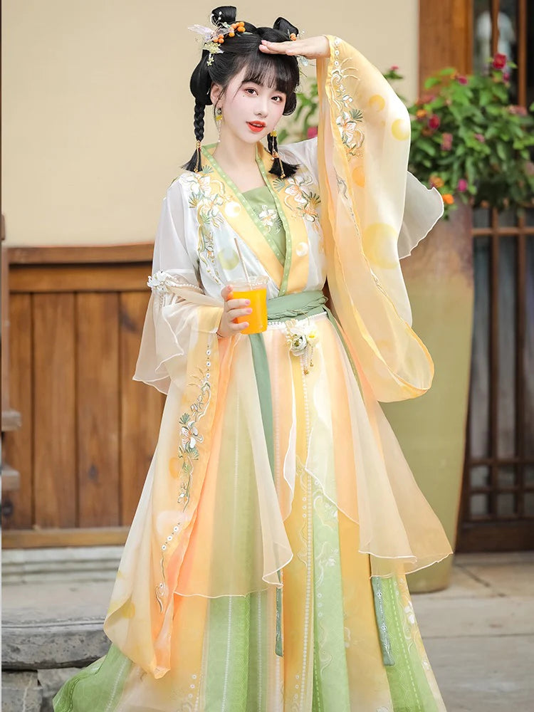 Step into the warmth of style with the Summerline Qiyao Ruqun from Moon Hanfu&