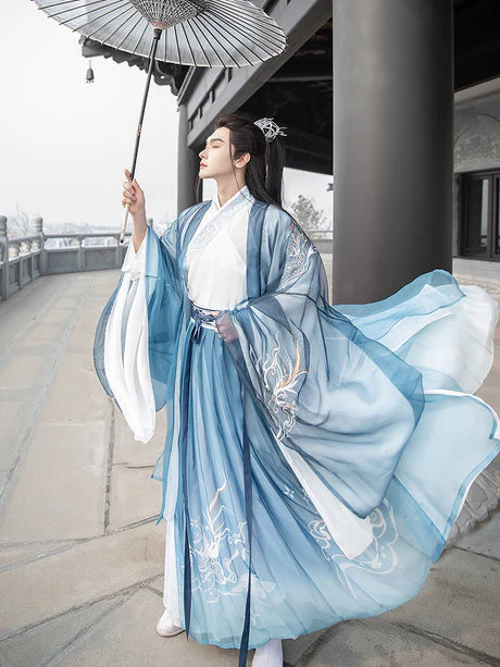 Embrace timeless style with the Classic Gilbert Jiaoling Ruqun, a sophisticated addition to Moon Hanfu&