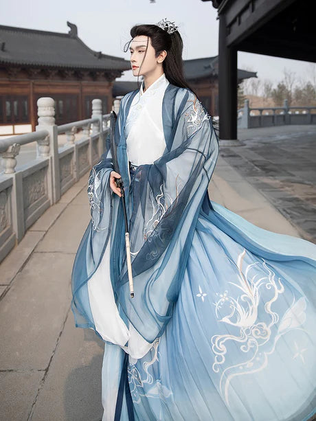 Embrace timeless style with the Classic Gilbert Jiaoling Ruqun, a sophisticated addition to Moon Hanfu&