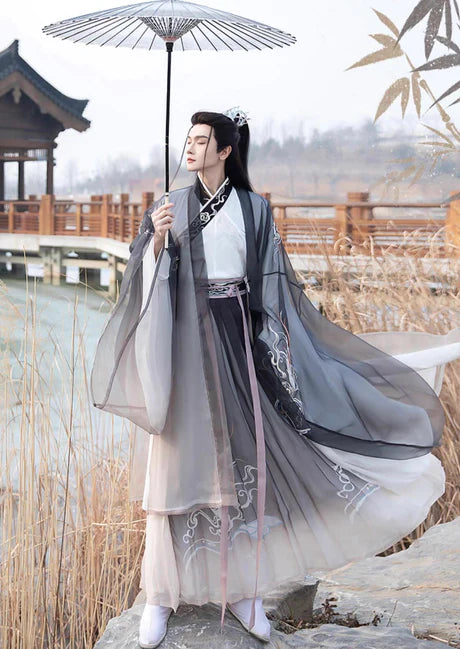 Embrace timeless style with the Classic Gilbert Jiaoling Ruqun, a sophisticated addition to Moon Hanfu&