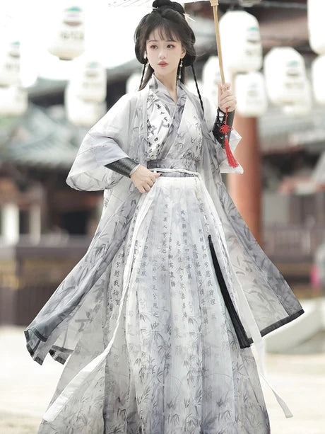 Step into charm with the Charming Kathy Jiaoling Ruqun, a delightful addition to Moon Hanfu&