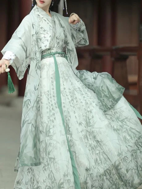 Step into charm with the Charming Kathy Jiaoling Ruqun, a delightful addition to Moon Hanfu&