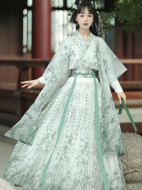 Step into charm with the Charming Kathy Jiaoling Ruqun, a delightful addition to Moon Hanfu&