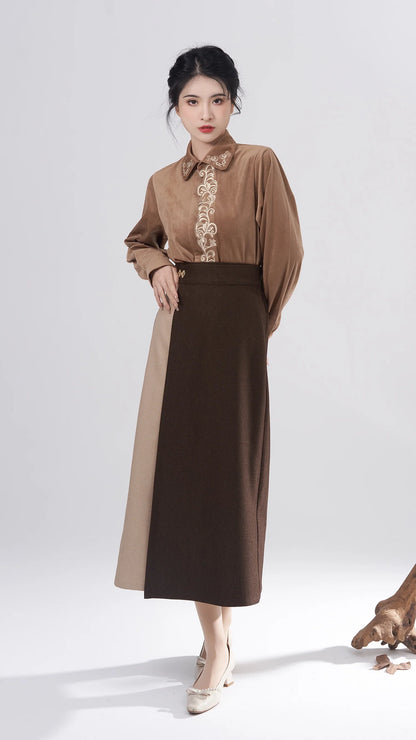 Embrace modern grace with our Modern Hanfu, Eliza—an enchanting blend of tradition and contemporary allure. This captivating ensemble pays homage to cultural heritage while embodying the chic sophistication of the modern era. Elevate your style with the Eliza Modern Hanfu, making a statement that seamlessly blends the richness of the past with the elegance of today for a uniquely refined look.