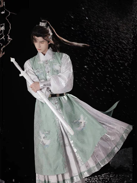 Channel the strength and elegance of a sword with Sword Ming Style, a modern interpretation of traditional Ming aesthetics from Moon Hanfu&