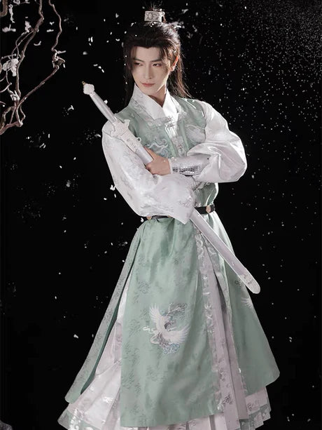 Channel the strength and elegance of a sword with Sword Ming Style, a modern interpretation of traditional Ming aesthetics from Moon Hanfu&