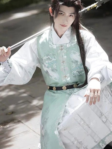 Channel the strength and elegance of a sword with Sword Ming Style, a modern interpretation of traditional Ming aesthetics from Moon Hanfu&