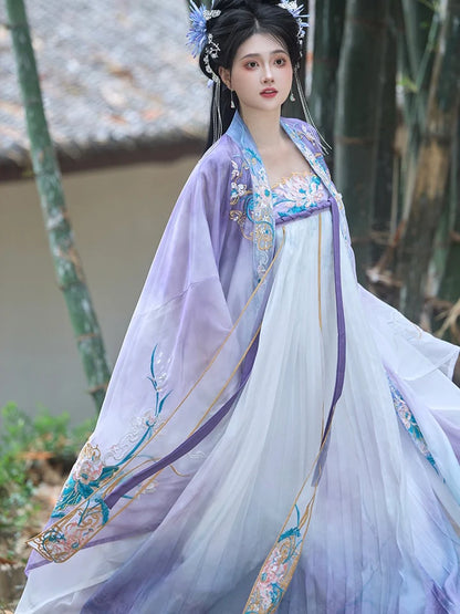 Embrace timeless elegance with Fine Garnet Qixiong Ruqun, a Tang Dynasty-inspired ensemble that harmoniously blends historical allure with contemporary grace. Walk in the footsteps of the past, adorned in the rich finesse of fine garnet, and make a statement that transcends centuries.