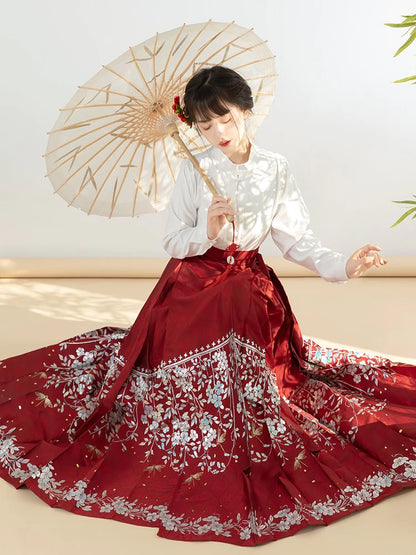 Elevate your style with our Modern Hanfu, Valerie—an enchanting fusion of tradition and contemporary allure. This captivating ensemble pays homage to cultural heritage while embracing modern elegance. Step into sophistication with the Valerie Modern Hanfu, making a statement that transcends time with its chic and refined aesthetic.