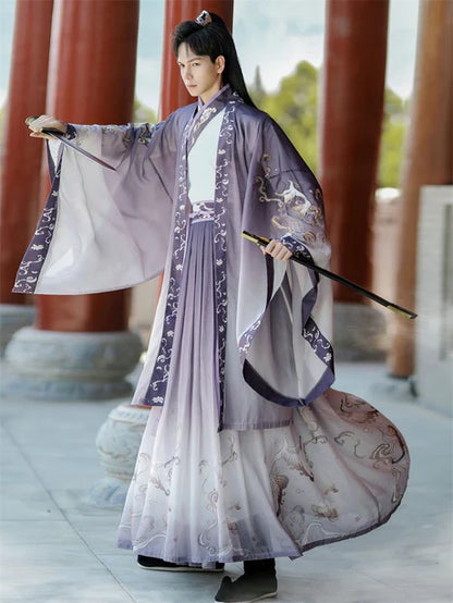 Embrace modernity with the Modern Amekin Jiaoling Ruqun, a contemporary addition to Moon Hanfu&