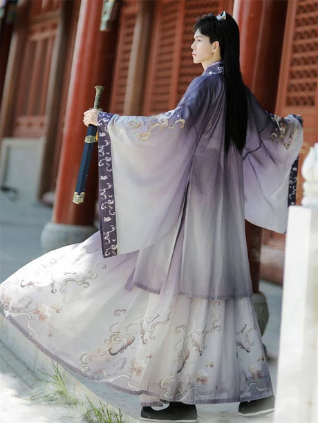 Embrace modernity with the Modern Amekin Jiaoling Ruqun, a contemporary addition to Moon Hanfu&