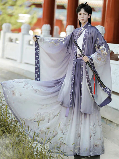 Embrace modernity with the Modern Amekin Jiaoling Ruqun, a contemporary addition to Moon Hanfu&