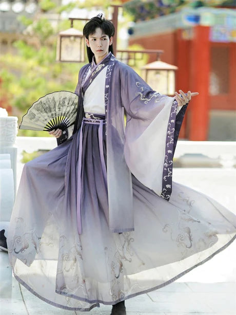 Embrace modernity with the Modern Amekin Jiaoling Ruqun, a contemporary addition to Moon Hanfu&