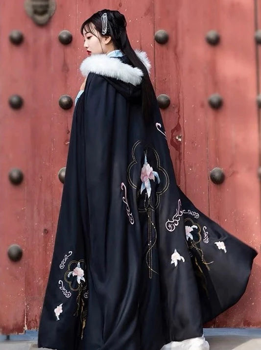 Explore the grace and sophistication of Aiza Hanfu Capes, perfect for adding a touch of traditional Chinese fashion to your look. Shop our curated collection at Moon Hanfu for timeless elegance and flowing designs.