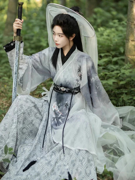 Step into empowerment with Zhi Ju Warrior Hanfu from Moon Hanfu&