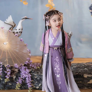 Step into tranquil elegance with Tranquil River Kids Hanfu – a collection that transcends clothing to foster cultural connection, imaginative play, and creative expression for your little ones.